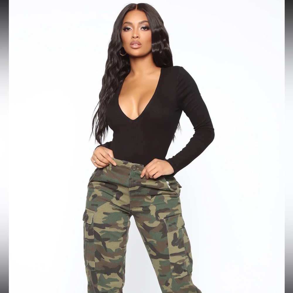 Long Sleeve Ribbed Bodysuit